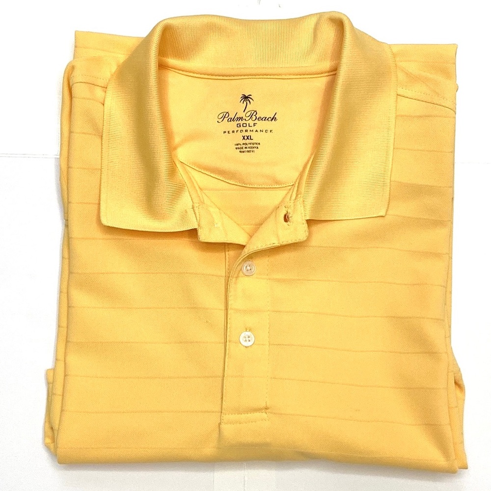 Palm Beach Golf Men's Performance Short Sleeve Polo Golf Shirt